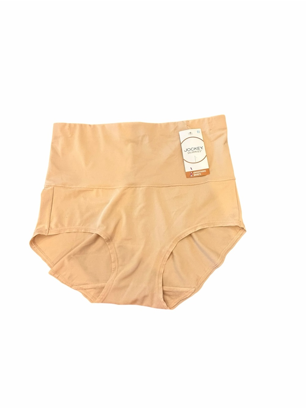 Jockey Women's Skimmies 360 Tummy Smoothing Brief Beige SM Stretch Shapewear NEW